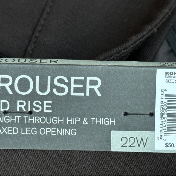 APT 9 Women’s black slacks NWT Size 22W Modern fit - Picture 5 of 15